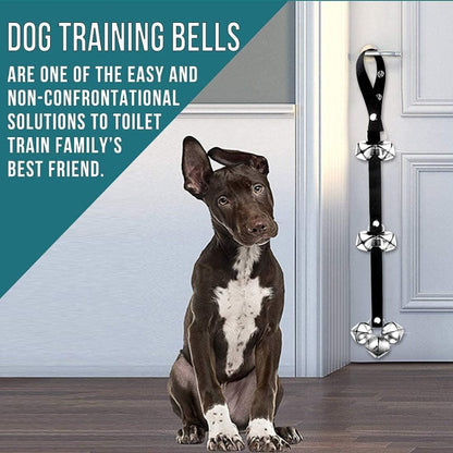 Dog Potty Training Doorbells, 2-Pack – Adjustable Extra-Large Loud Bells for Puppies, Silver – view 4