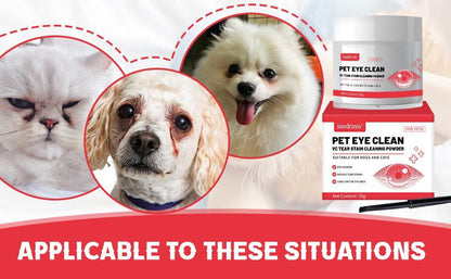 Pet Tear Stain Powder for the Fur Around Dog &amp; Cat Eyes, Grooming Powder – view 2