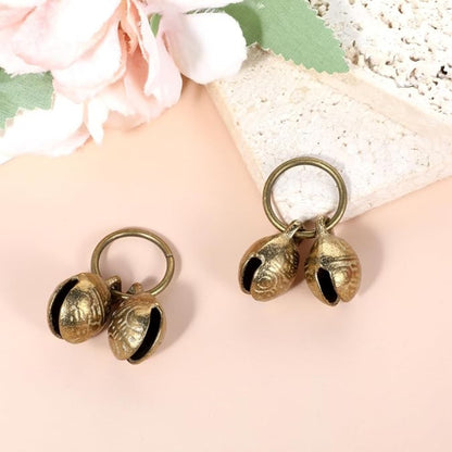 Brass Dog Collar Bells, 4-Pack Loud Copper Bells for Pet Tracking, Gold – view 5