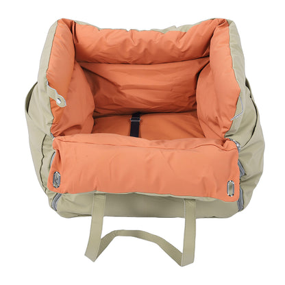 Portable Dog Car Seat Bed – Washable, Waterproof Pet Travel Bed with Safety Leash – view 5