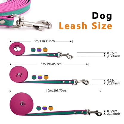 Two-Tone Waterproof Dog Training Leash – PVC Coated Long Line for Recall, 10, 16 &amp; 33 ft – view 3