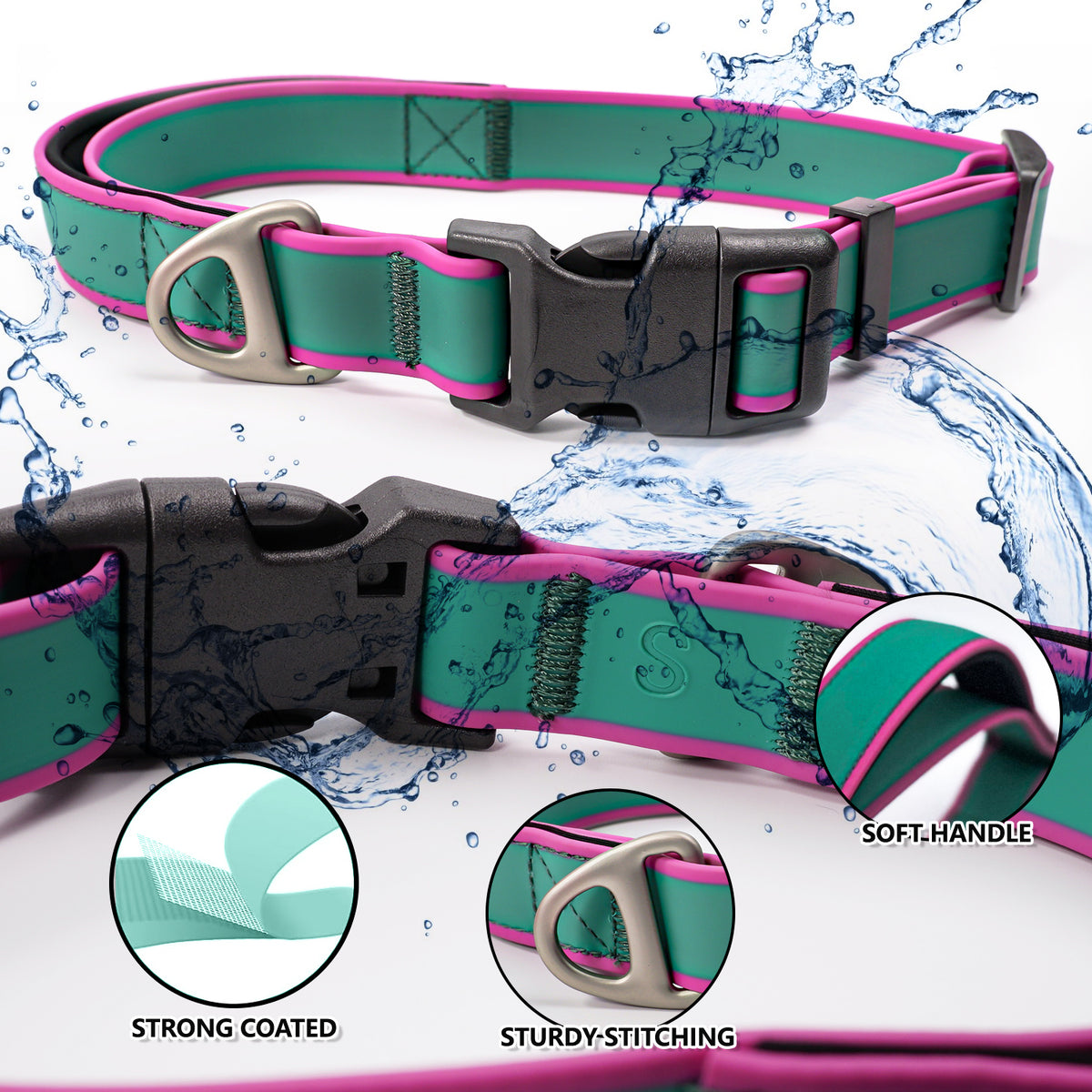 Tactical Dog Collar for Working Dogs – Waterproof, Wear-Resistant, Green, Purple or Orange, 3 Sizes – view 5