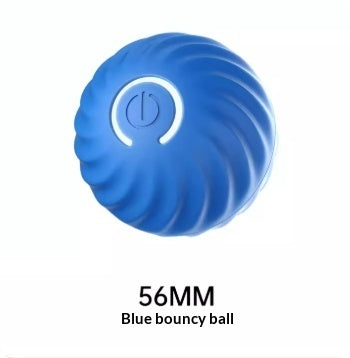USB Jumping Ball Dog Toy – Bouncy Ball with Spare Shells &amp; Spiky Sleeves, Blue or Orange – view 11