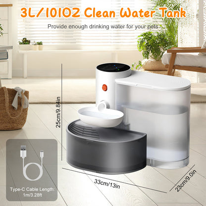 Cordless Smart Pet Water Fountain 3 L – Self-Refill, Touch Control, 3 Volumes &amp; 3 Timers – view 10