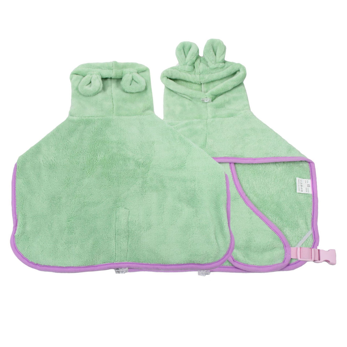 Quick-Dry Microfiber Dog Bathrobe Towel with Hood – view 8