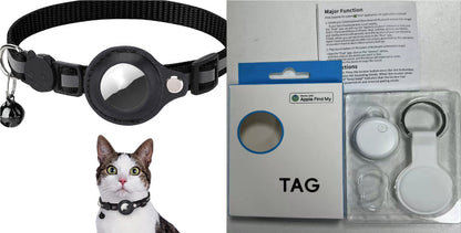 Reflective Nylon Collar with Waterproof Tracker Holder – For Round Bluetooth Trackers, Cats &amp; Dogs – view 13
