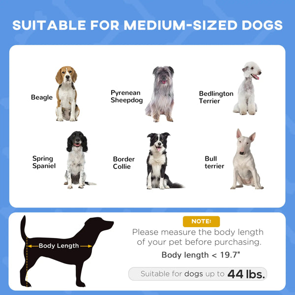 Elevated Cooling Dog Cot with Canopy – Breathable Mesh, Steel Frame, Up to 44 lbs, Dark Blue/Black – view 3