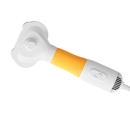 3-in-1 Pet Hair Dryer Brush – 600 W Low-Noise Slicker Dryer with 3 Heat Settings – Yellow