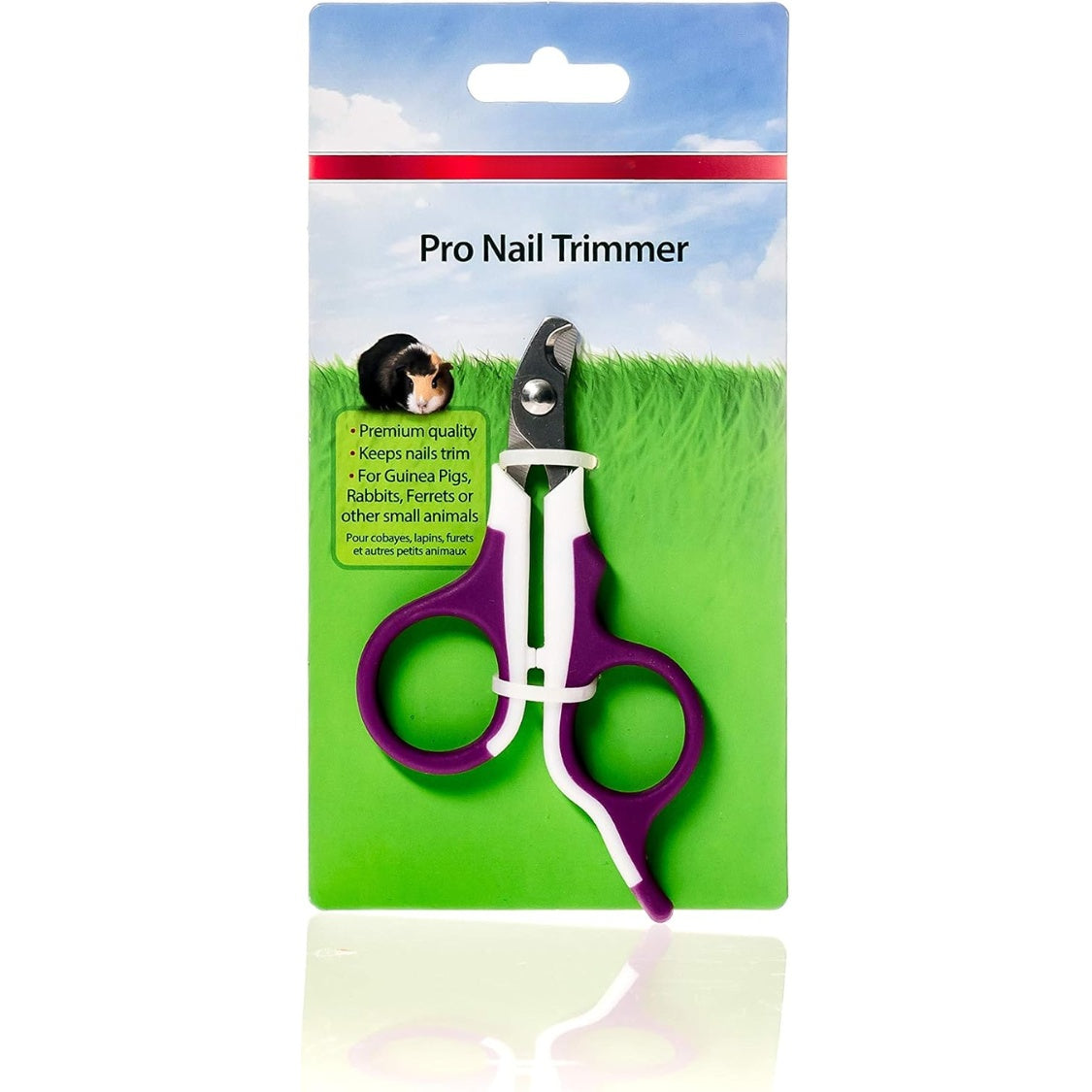 Compact Pet Nail Trimmer in Purple – Handheld Nail Clipper, 6.25 in Tall