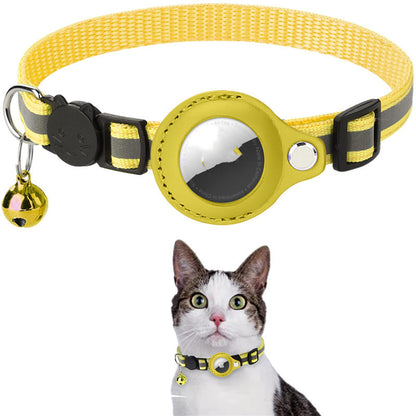 Reflective Nylon Collar with Waterproof Tracker Holder – For Round Bluetooth Trackers, Cats &amp; Dogs – view 9