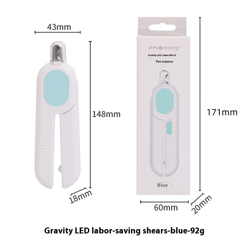 LED Cat Nail Clippers with Light – Stainless Steel Blade, 15 cm or Mini 10 cm, Pink or Blue – view 9
