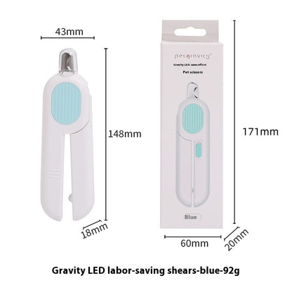 LED Cat Nail Clippers with Light – Stainless Steel Blade, 15 cm or Mini 10 cm, Pink or Blue – view 9