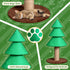 Christmas Tree Cat Scratcher – 31.5" Sisal Scratching Post Tower with Fleece Base, Green – view 6