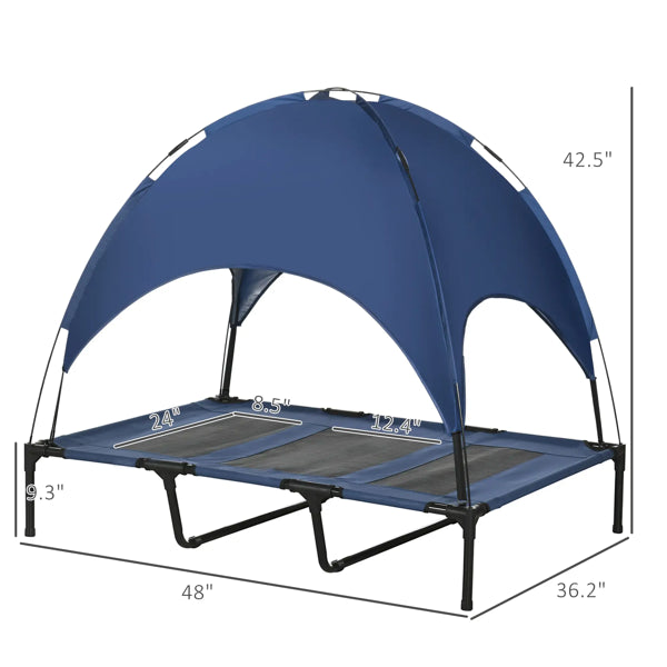 Elevated Dog Cot Cooling Pet Bed – Raised Breathable Bed for Indoor and Outdoor Use – view 2