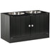 Elevated Dog Bowls with 44L Storage Cabinet & Magnetic Doors for Large Dogs, Black – view 9
