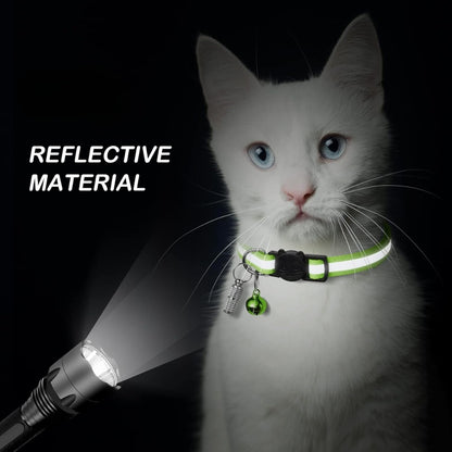 Breakaway Cat Collars 12-Pack – Reflective, With Bells &amp; 2 ID Tags, Adjustable 7.5–12.6 in – view 3