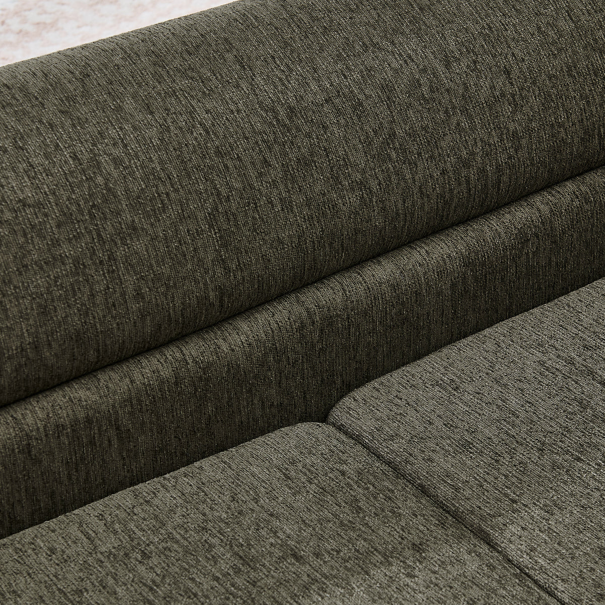 Oversized Dog Sofa Bed with Curved Armrests – Linen Pet Couch for Large Dogs, Dark Gray – view 7