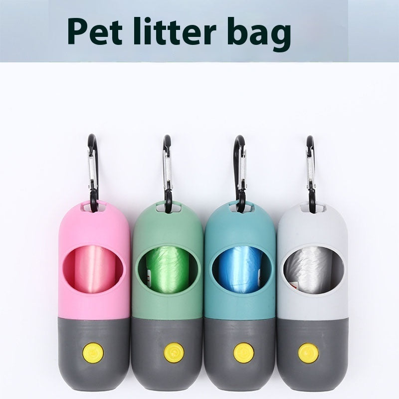 LED Dog Poop Bag Dispenser – Portable Holder with Light, 5 Colors – view 3