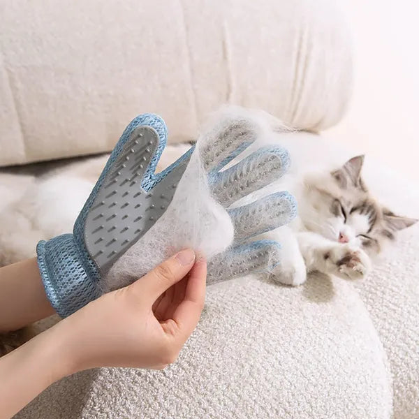 2-in-1 Pet Grooming Glove – Double-Sided Deshedding Brush &amp; Hair Remover for Cats and Dogs – view 5