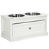 Elevated Dog Bowl Stand with 11L Storage Drawer & 2 Stainless Steel Bowls for Large Dogs, White – view 9