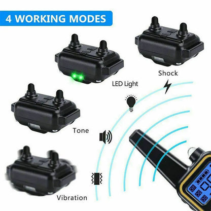 Rechargeable Remote Dog Training Collar – Waterproof Trainer with 3000 ft Range, for 1 or 2 Dogs – view 8