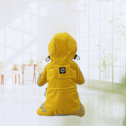 Full-Body Dog Raincoat – Waterproof 4-Leg Rain Suit