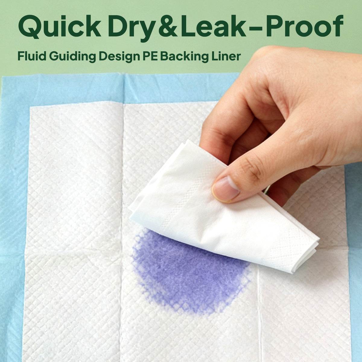 Disposable Dog Training Pads 22 x 22 in – Quilted, Tear-Resistant Top – view 9