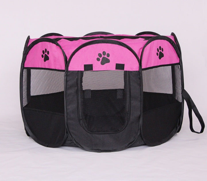 Foldable Pet Playpen – Portable Octagonal Dog &amp; Cat Kennel – view 8