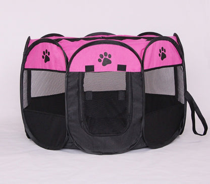 Foldable Pet Playpen – Portable Octagonal Dog &amp; Cat Kennel – view 8