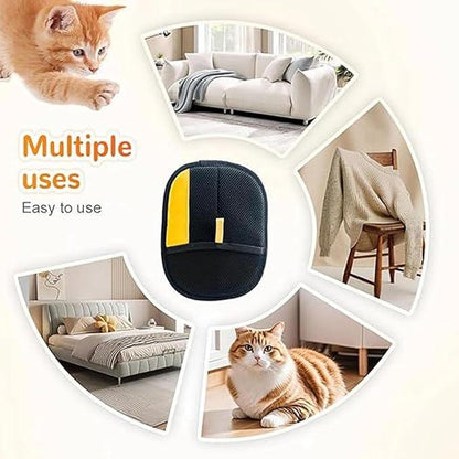 Pet Hair Removal Glove Brush – Static Fur Remover for Clothes, Sofa and Bedding, Black – view 5