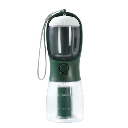 3-in-1 Dog Water Bottle – Travel Cup with Food Container, Waste Bag Holder &amp; Filter, 300 ml – view 11