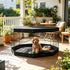 8-Panel Octagon Dog Playpen with Top Cover & Mat – 30 in High, Medium Dogs – view 7