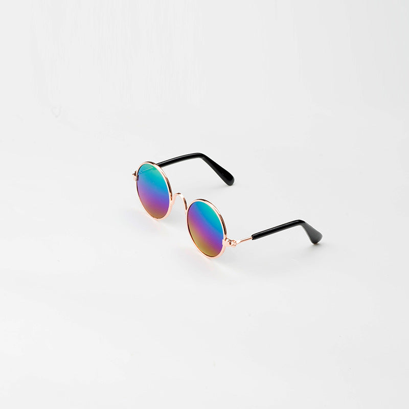 Cat Sunglasses – Retro Round Pet Glasses for Cats &amp; Small Dogs, Photo Prop, 13 Colors, Sizes M &amp; L – view 5