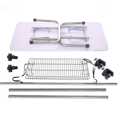36 Inch Folding Pet Grooming Table with Adjustable Arm &amp; Storage Basket, Black – view 6