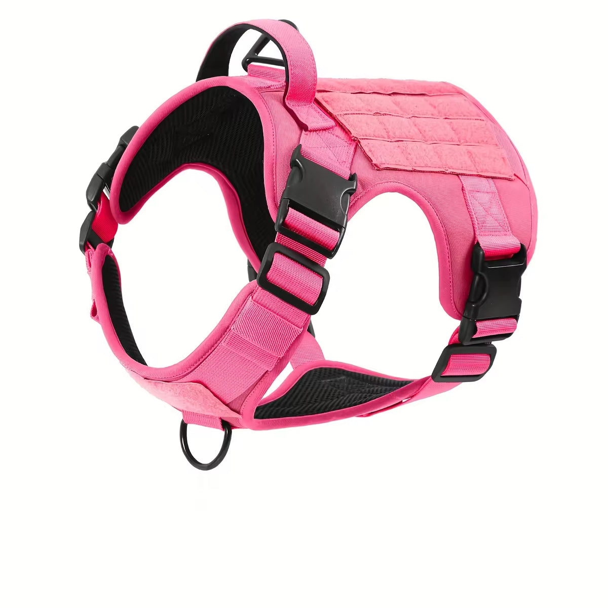 Tactical Dog Harness Vest – Adjustable, Reflective, Metal Buckle, for Hiking &amp; Training, S–XL