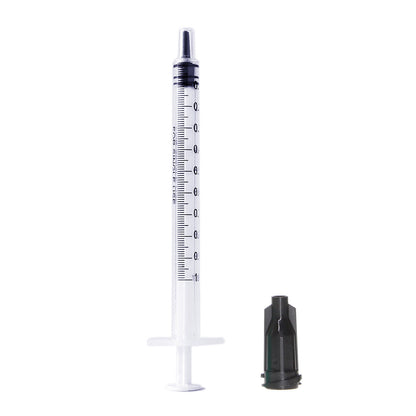 1 ml Needle-Free Syringes with Caps – 25 Pack for Pet Feeding &amp; Liquid Measuring