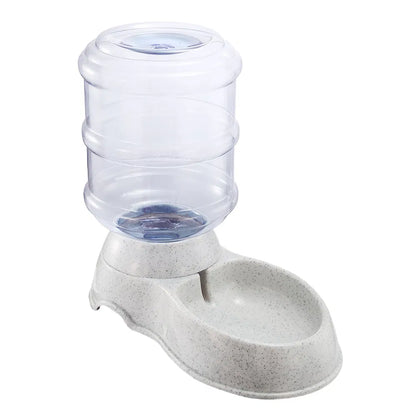 Gravity Pet Water Dispenser, 1 Gallon (3.5 L) Self-Refilling Waterer for Cats &amp; Dogs, Beige – view 6