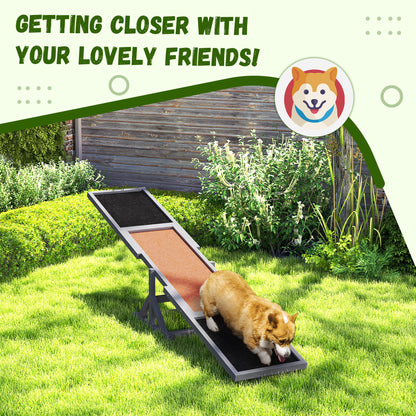 Wooden Dog Agility Seesaw with Anti-Slip Surface for Training and Exercise, Gray – view 6