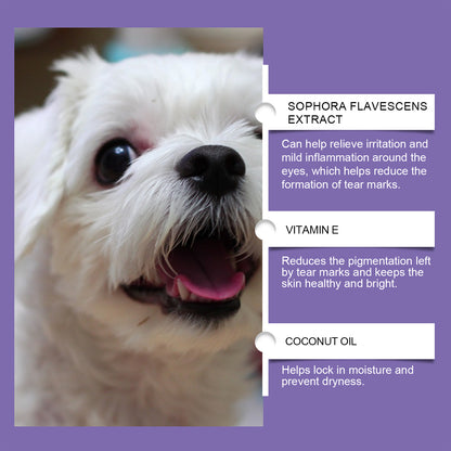 Dog Tear Stain Paste with Honeysuckle &amp; Coconut Oil, 20 g with Cotton Swabs – view 4