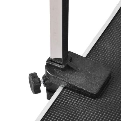 36-Inch Foldable Dog Grooming Table – Stainless Steel Legs, Adjustable Arm &amp; 2 Loops, Black – view 4