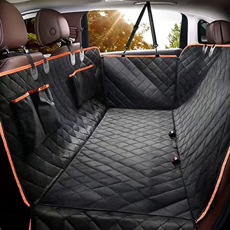 Waterproof Dog Back Seat Cover – Hammock with Storage Pockets