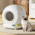 Automatic Self-Cleaning Cat Litter Box – 78L Fully Enclosed, App Control, Multi-Cat Homes, White – view 6