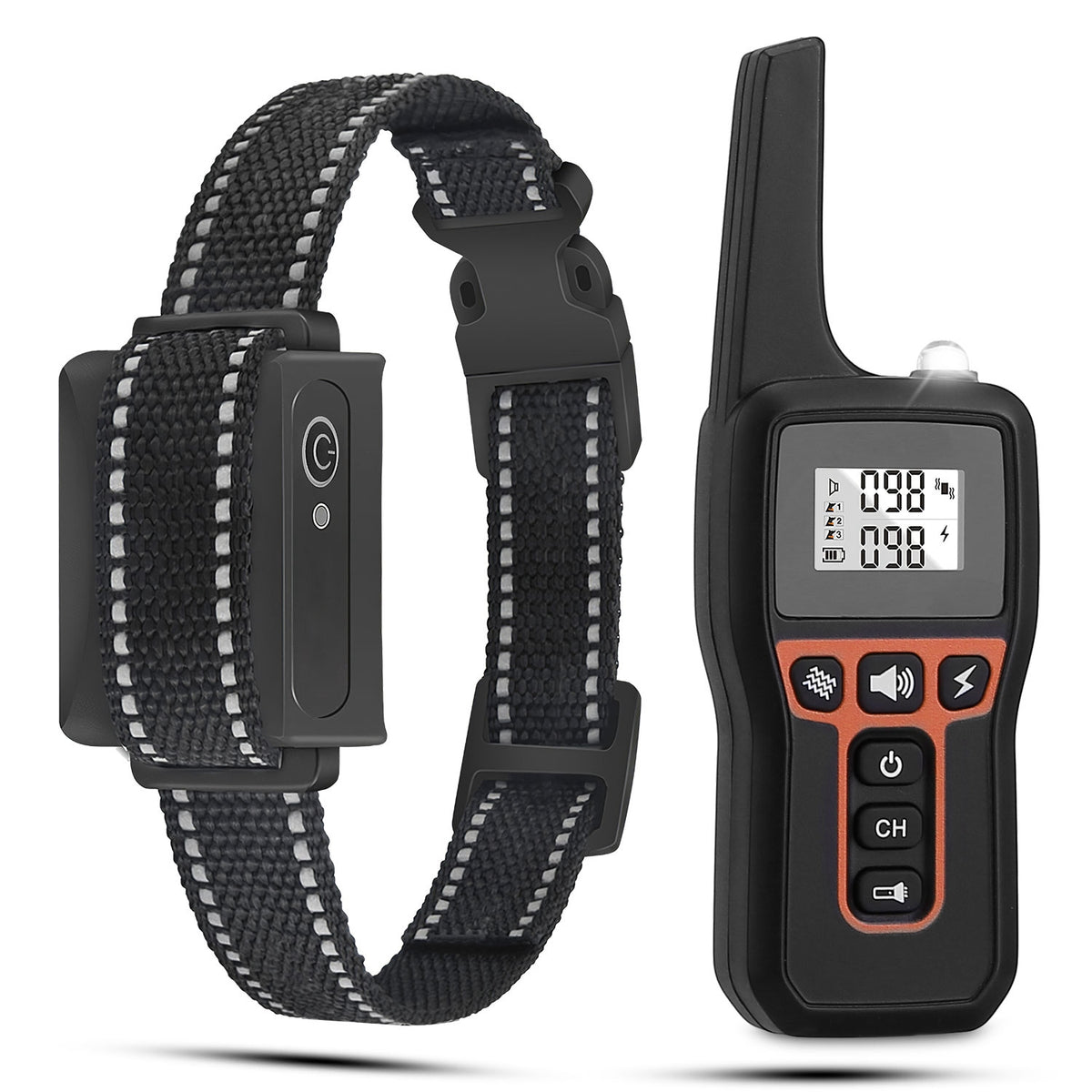 3280 ft Remote Dog Training Collar – Beep, Vibration &amp; Static (1–100), IP67, Set or Receiver Only – view 3