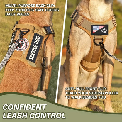 Tactical Dog Harness Vest – Adjustable, Reflective, Metal Buckle, for Hiking &amp; Training, S–XL – view 6