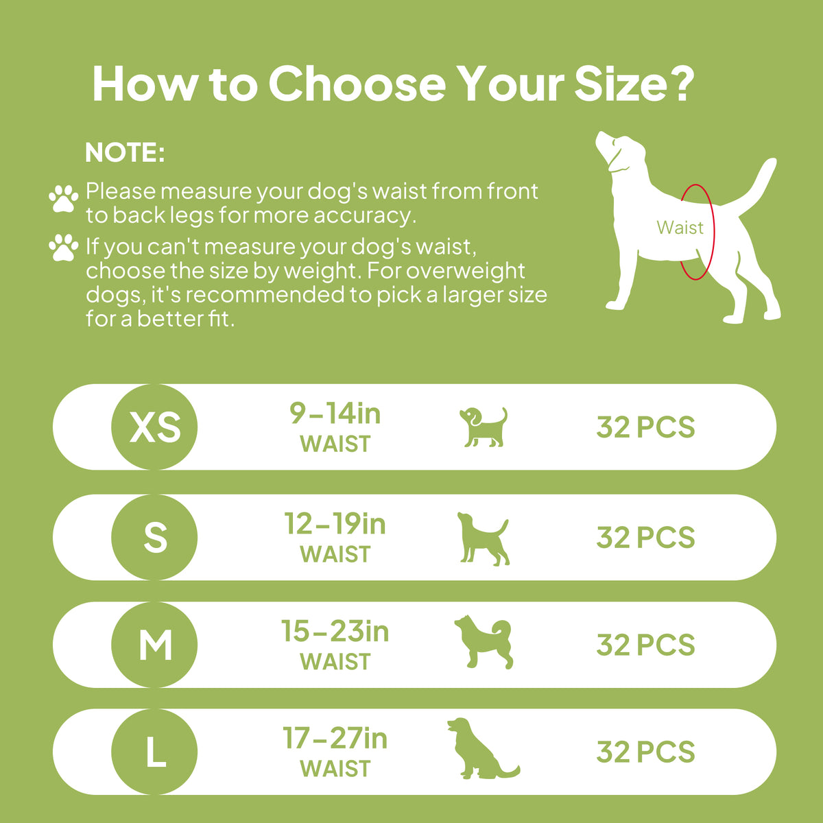 Disposable Female Dog Diapers – Super Absorbent, Leak-Proof with Tail Hole, XS–L – view 8