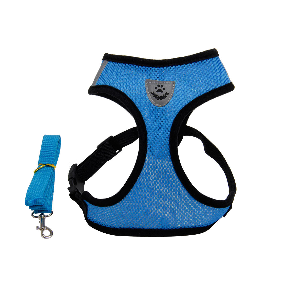 Breathable Sandwich Mesh Dog Harness, Vest-Style Chest Harness in 7 Colors – view 4