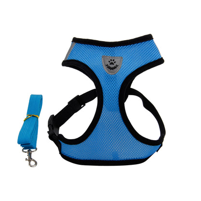 Breathable Sandwich Mesh Dog Harness, Vest-Style Chest Harness in 7 Colors – view 4