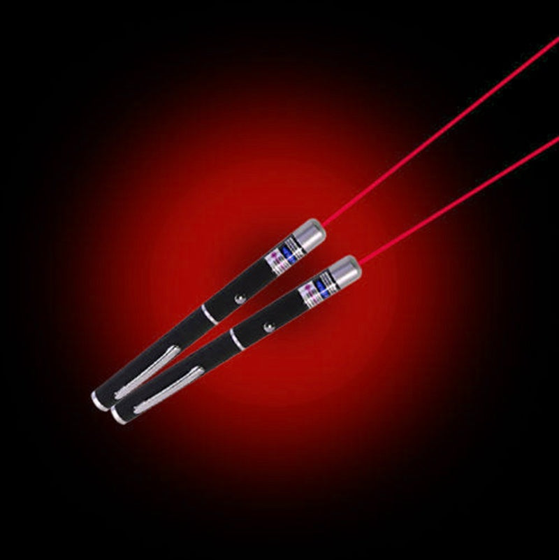Red Laser Pointer Pens, 10-Pack – 650 nm Single Beam Pen Light, Black, AAA Powered – view 7