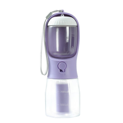 3-in-1 Dog Water Bottle – Travel Cup with Food Container, Waste Bag Holder &amp; Filter, 300 ml – view 14