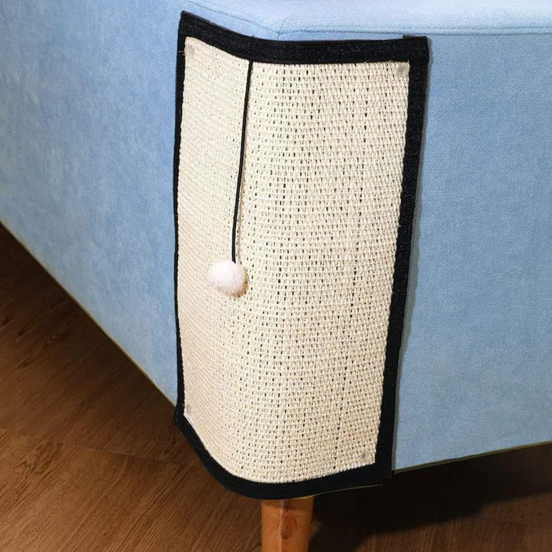 Natural Sisal Cat Scratch Pad – Furniture &amp; Couch Protector Scratching Mat, White